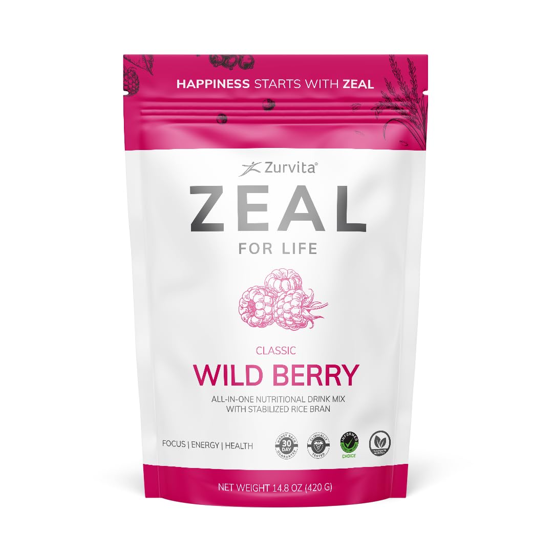 Zurvita - Zeal for Life 30-Day Wellness Bag - Wild Berry (Classic) - Nutritional Supplement for Vitality, Immunity, and Wellness - 420 Grams ZurvitaAu supplements