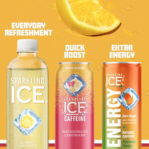 Sparkling Ice, Classic Lemonade Sparkling Water, Zero Sugar Flavored Water Sparkling ICEUS supplements
