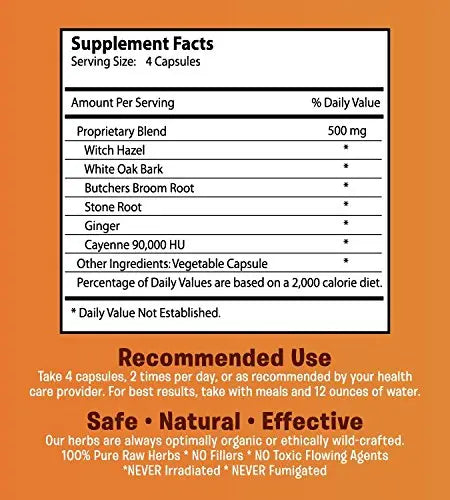 Hemroid Harry's Herbal Remedy, 30 Day (240 Count) - Natural Treatment, Pills Hemroid HarryAu supplements