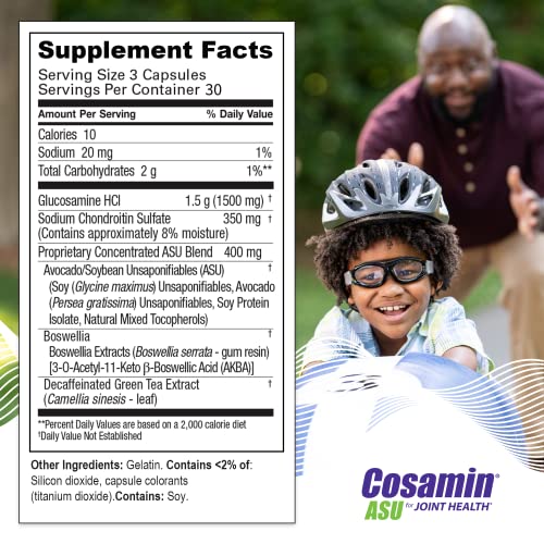 Cosamin ASU Joint Health Supplement – Advanced, Faster-Acting Formula, 90 Capsules Nutramax LaboratoriesUS supplements