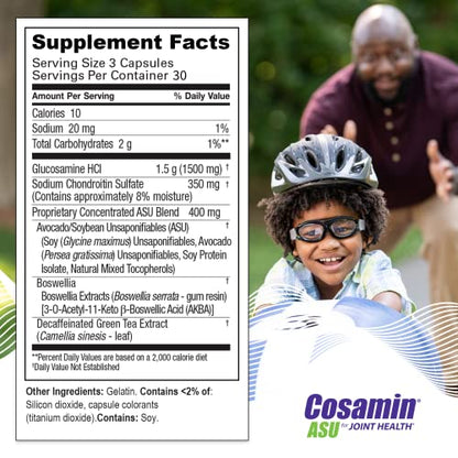 Cosamin ASU Joint Health Supplement – Advanced, Faster-Acting Formula, 90 Capsules Nutramax LaboratoriesUS supplements