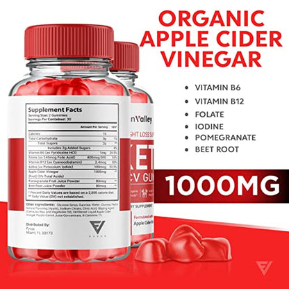 (2 Pack) Lean Valley Keto ACV Gummies Advanced Weight Loss Formula - Lean Valley FyvusUS supplements