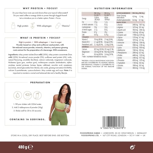 foodspring x Davina McCall – Focus Protein Powder Shake for Your Daily Protein, Vitamin & Mineral Needs foodspringAu supplements