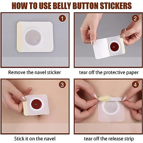 Rosarden 100Pcs Belly Patch, Toning Contouring Firming Patches, Navel Sticker, Sweatproof Patches RosardenUS supplements