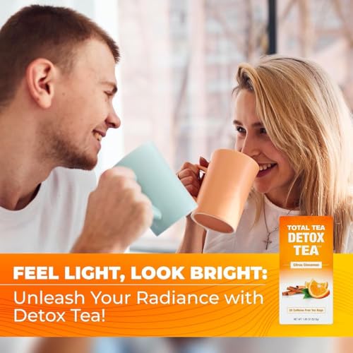 Total Tea SIimming Detox Tea Caffeine Free - 25 Day Detox Tea - Herbal Tea Total TeaUS supplements