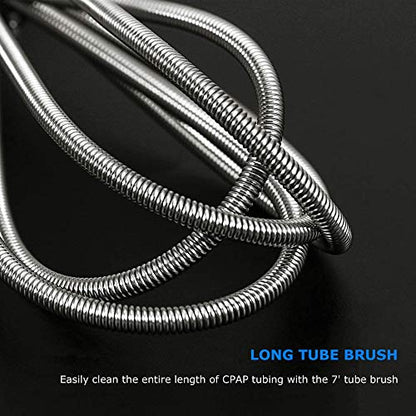 CPAP Tube Cleaning Brush-7 Feet Flexible + 7 Inches Handy Stainless Steel SUNMUUS supplements