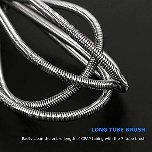 CPAP Tube Cleaning Brush-7 Feet Flexible + 7 Inches Handy Stainless Steel SUNMUUS supplements