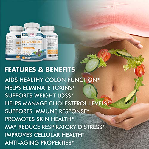 Advanced Keto Colon Cleanser & Detox for Weight Loss - Aids Healthy Colon Function Slim HeatUS supplements