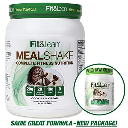 Fit & Lean Meal Shake, Fat Burning Meal Replacement, Meal Replacement with Protein Fit & LeanUS supplements