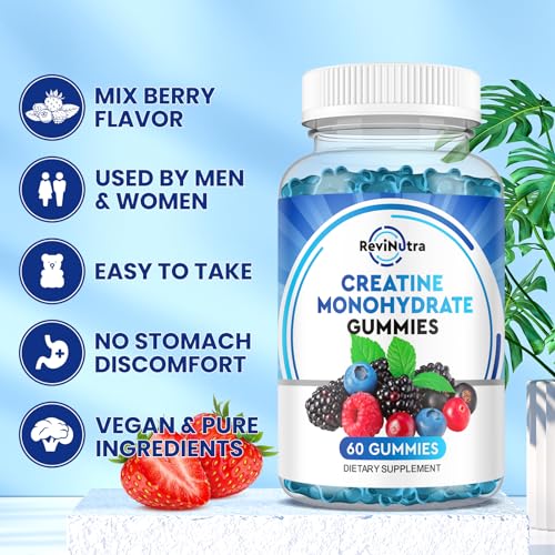 Creatine Monohydrate Gummies for Men & Women, Chewables Creatine Monohydrate My StoreUS supplements