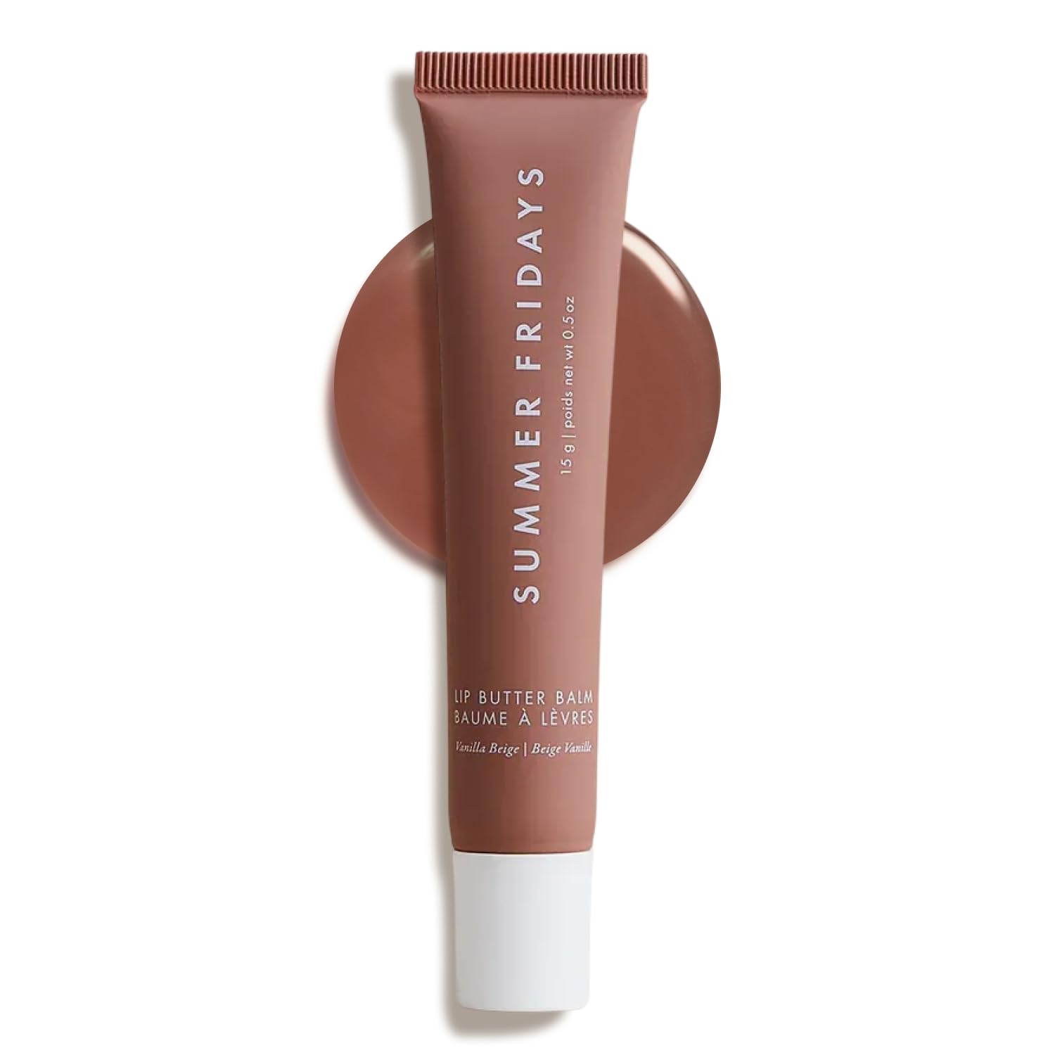 Summer Fridays Tinted Lip Butter Balm - Conditioning Vegan Lip Balm for Instant Moisture, Shine & Hydration - Sheer-Tinted, Soothing Skincare - Vanilla Beige (.5 Oz) Summer FridaysAu supplements