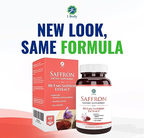 1 Body Saffron Extract 8825 – Antioxidant & Mood Support Saffron Supplement 1 BodyUS supplements