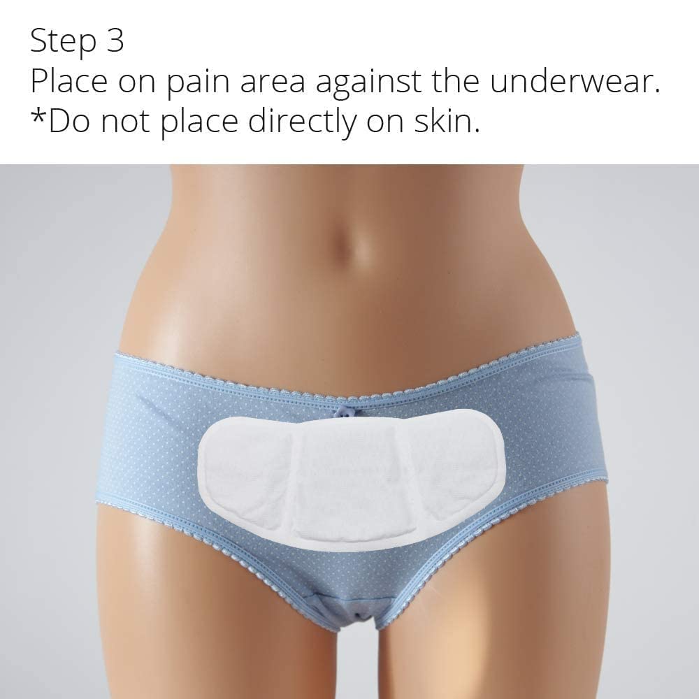 (5 Patches) CrampCareH PMS/Menstrual Cramps Relief Heat Patch with Wide Wings, FDA Registered CrampCareHAu supplements