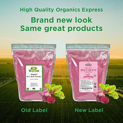 HQOExpress Organic Beetroot Powder - Organic Superfood - Nitric Oxide Booster - Non HQO HIGH QUALITY ORGANICSUS supplements