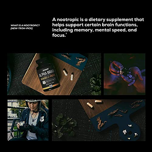 ONNIT Alpha Brain (120ct) - Over 1 Million Bottles Sold - Premium Nootropic Brain Sup ONNITUS supplements
