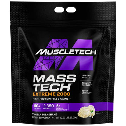 MuscleTech Mass Gainer Protein Powder, Mass-Tech Extreme 2000, Muscle Builder MuscleTechUS supplements