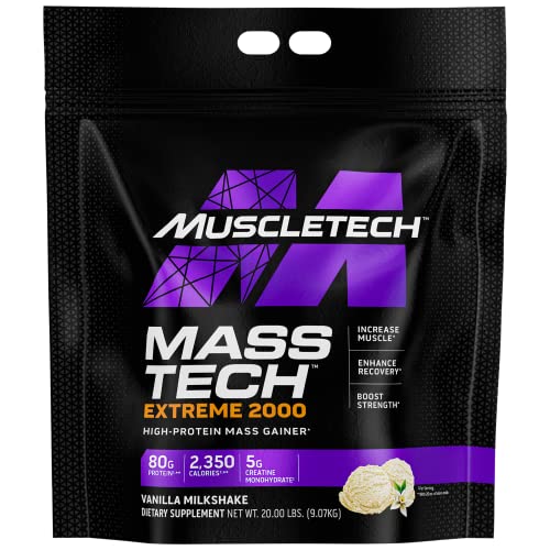 MuscleTech Mass Gainer Protein Powder, Mass-Tech Extreme 2000, Muscle Builder MuscleTechUS supplements