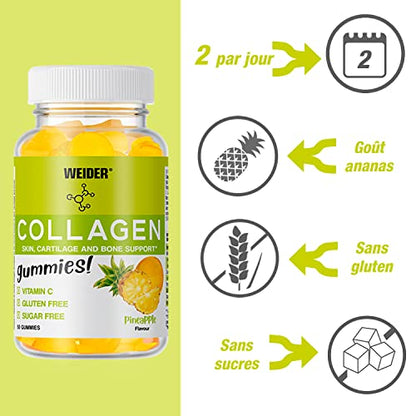 Weider Collagen Gummies - with Collagen for Joints and to take Care of Bones and Cartilage WeiderUS supplements