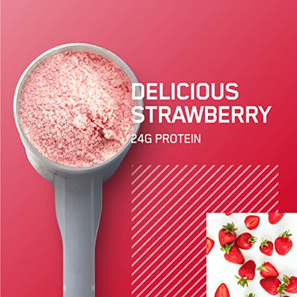 Optimum Nutrition Gold Standard 100% Whey Protein Powder, Delicious Strawberry Optimum NutritionUS supplements
