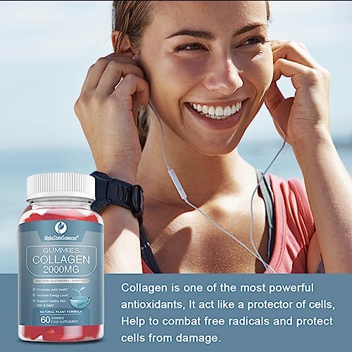 **New**Advanced Collagen Gummies 2000mg - Promote Skin Elasticity, Hair Growth, and Joint Health - Delicious Berry AlphaStateSciencesAu supplements