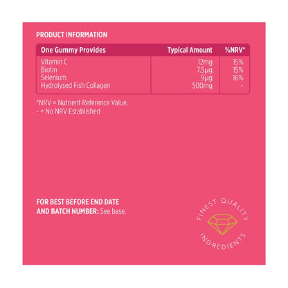 Vitawell Collagen Total Beauty Gummies | 50 Strawberry Flavour Gummies VitawellUS supplements