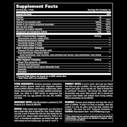 Animal Flex –Complete Joint Support Supplement – Contains Turmeric Root Curcumin AnimalUS supplements