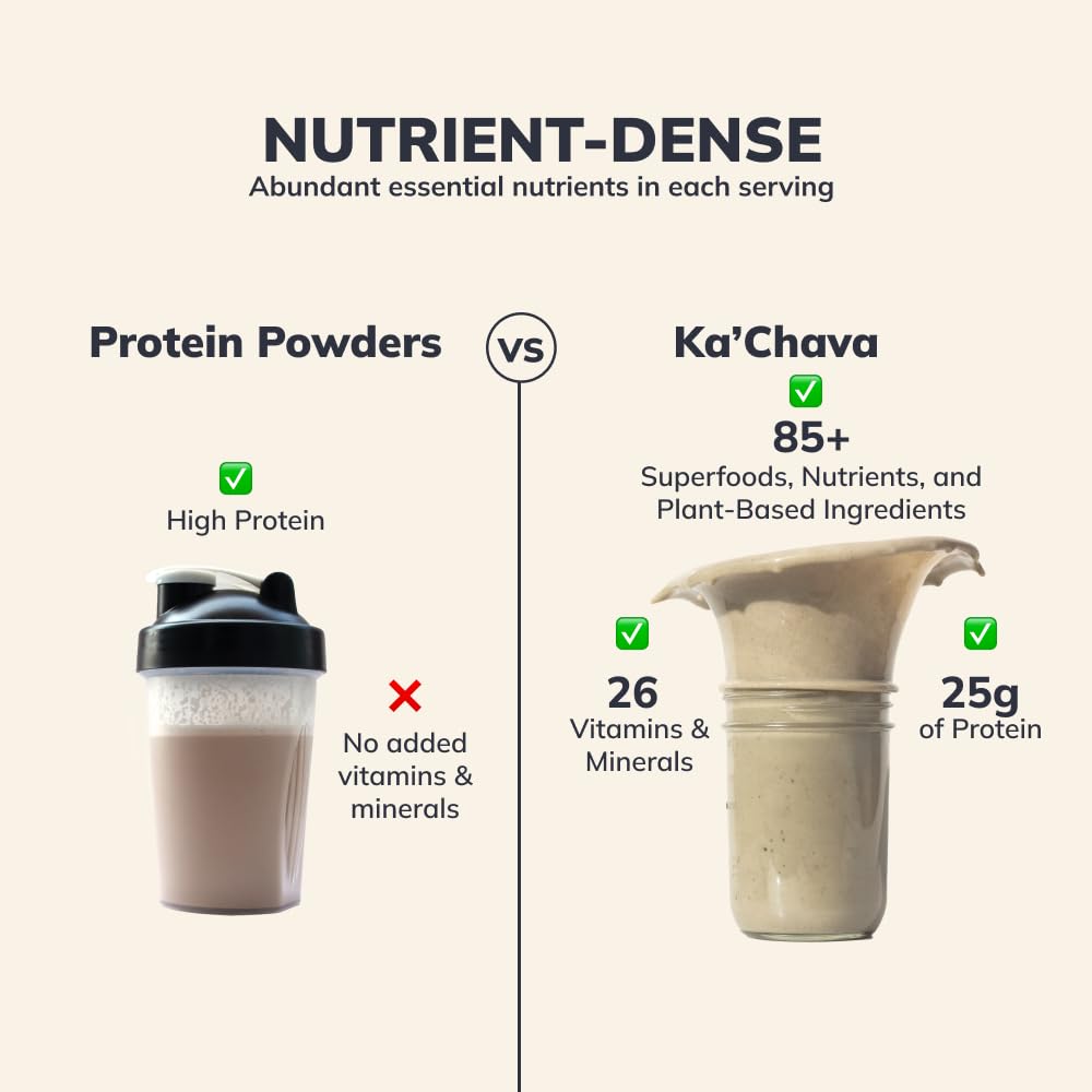 Ka’Chava All-In-One Nutrition Shake Blend, Vanilla, 85+ Superfoods, Nutrients & Plant Ka'ChavaUS supplements