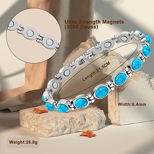 JEROOT Magnetic Bracelets for Women, Magnetic Bracelets with 3500 Gauss Exquisite JEROOTUS supplements