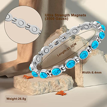 JEROOT Magnetic Bracelets for Women, Magnetic Bracelets with 3500 Gauss Exquisite JEROOTUS supplements