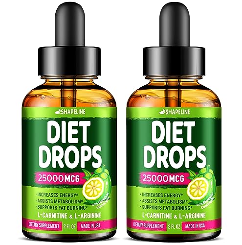 (Pack of 2) Weight Loss Drops - Made in USA - Appetite Suppressant for Women & Men SHAPELINEUS supplements