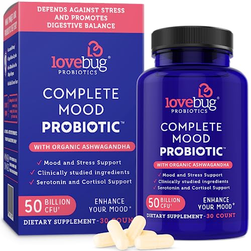 Lovebug Complete Mood Probiotic | 10 Clinically Studied Probiotic Strains & Patented lovebug PROBIOTICSAu supplements