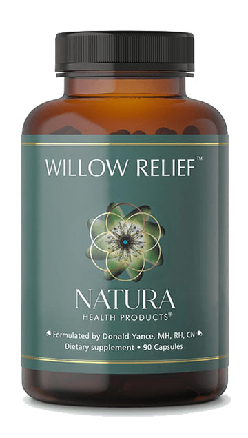 Natura Health Products Willow Relief Supplement - Enhances Muscle Relaxation - Featuring White Willow Bark, Turmeric, Boswellin Super Indian Frankincense, Corydalis Rhizome (90 Capsules) Natura Health ProductsAu supplements