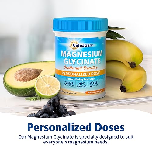 Celestrue Magnesium Glycinate, Fully-Chelated, Optimal Absorption, Gentle on The Stomach CelestrueAu supplements