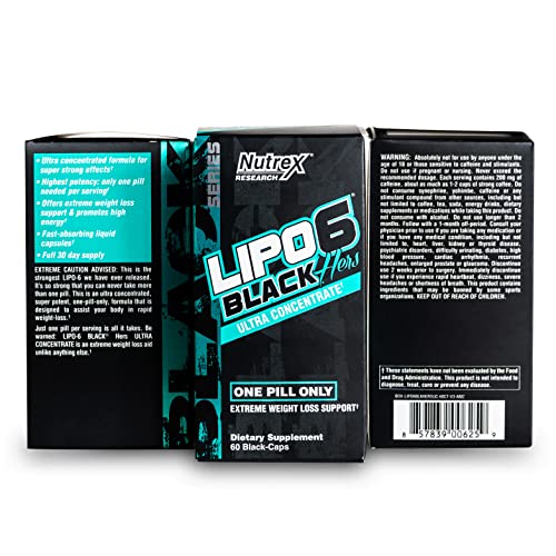 Nutrex Research Lipo-6 Black Hers Ultra Concentrate | Weight Loss Pills for Women | Fat Burner Nutrex ResearchUS supplements