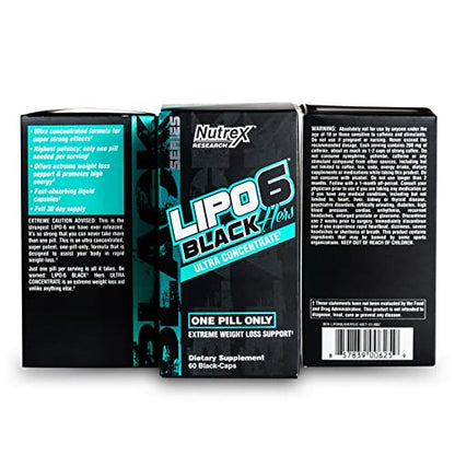 Nutrex Research Lipo-6 Black Hers Ultra Concentrate | Weight Loss Pills for Women | Fat Burner Nutrex ResearchUS supplements