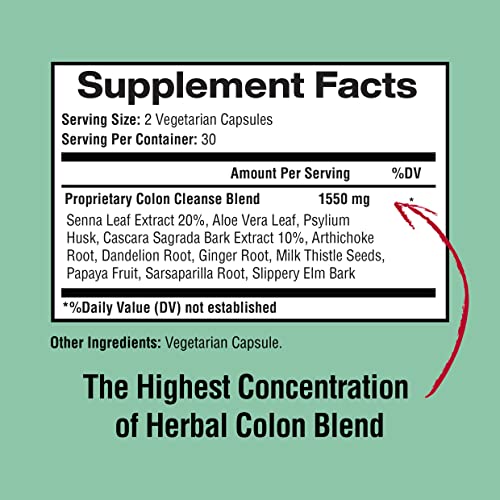 Happi Mi Nutrition Colon Cleanse, Colon Detox, All Natural Herbal Formula, Support Healthy Happi Mi NutritionAu supplements