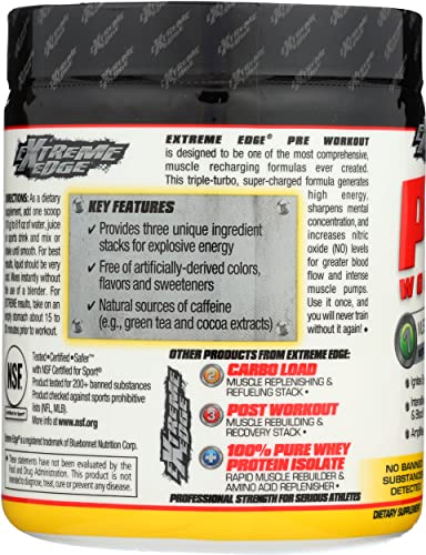 Bluebonnet Nutrition Extreme Edge Pre workout, Muscle Recharging Formula, Increases BluebonnetAu supplements
