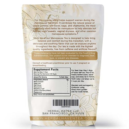 Menopause Tea for Cooling, Hormonal Balance, Relief from Hot Flashes, Night Sweats PCOS Herbal TeaUS supplements