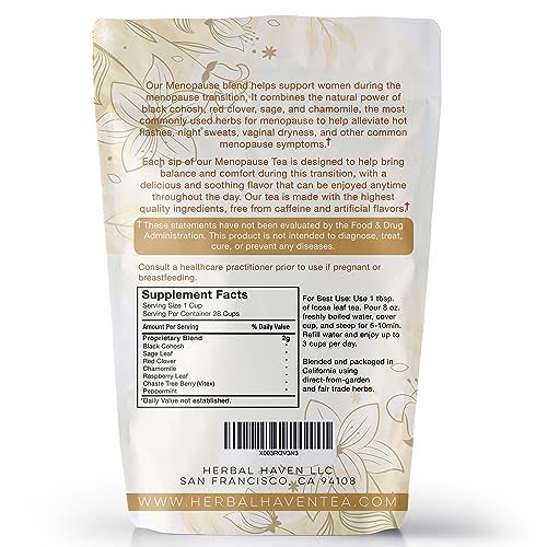 Menopause Tea for Cooling, Hormonal Balance, Relief from Hot Flashes, Night Sweats PCOS Herbal TeaAu supplements