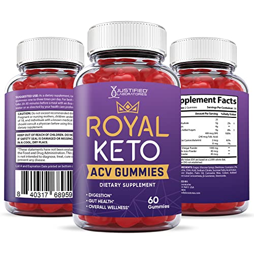Justified Laboratories Royal Keto ACV Gummies 1000MG with Pomegranate Juice Beet Root Justified LaboratoriesUS supplements