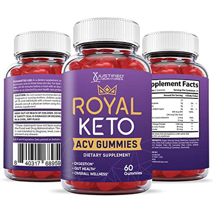 Justified Laboratories Royal Keto ACV Gummies 1000MG with Pomegranate Juice Beet Root Justified LaboratoriesUS supplements