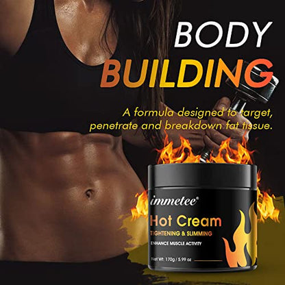 Hot Cream for Belly Fat Burner, Hot Cream Cellulite and Fat Burner, Sweat Fat Burning Gel immeteeUS supplements
