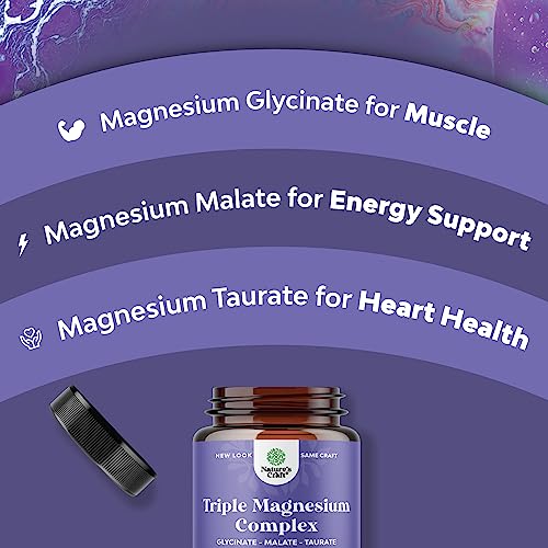 Triple Magnesium Complex Supplement 400mg Elemental - High Absorption Magnesium Natures CraftAu supplements