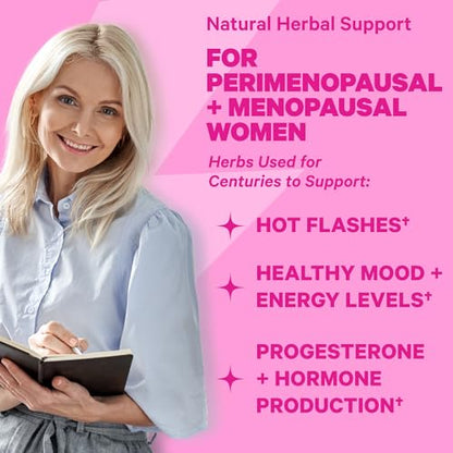 Pink Stork Menopause Supplements for Women with Ashwagandha and Black Cohosh Pink StorkUS supplements