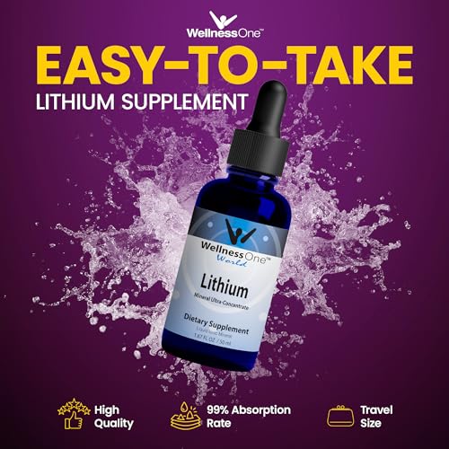 WellnessOne Liquid Lithium Supplements - Ionic Lithium Supplement Liquid WellnessOneUS supplements