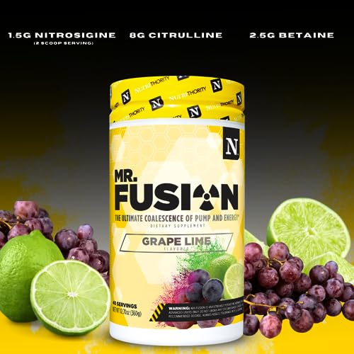 Nutrithority Mr.Fusion Pre Workout Supplement, Pineapple Punch, 40 Servings NutrithorityAu supplements