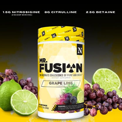 Nutrithority Mr.Fusion Pre Workout Supplement, Pineapple Punch, 40 Servings NutrithorityUS supplements