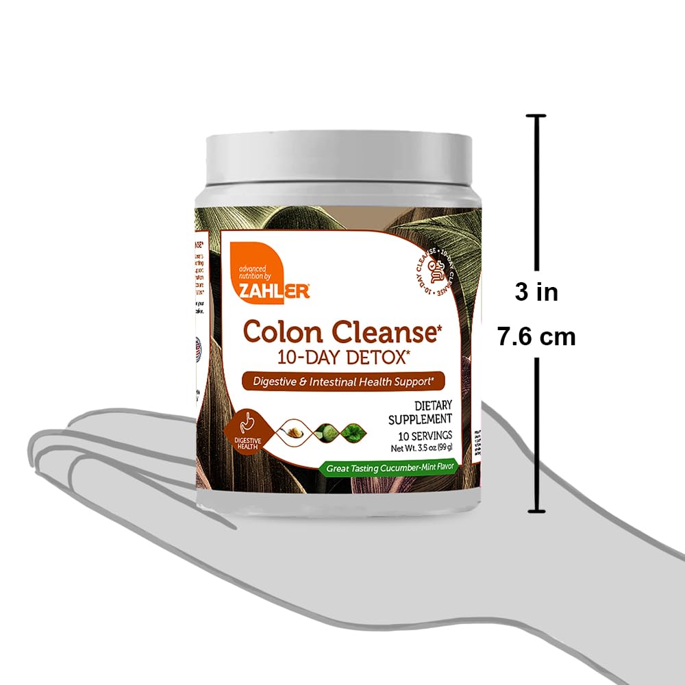 Zahler Colon Cleanse, 10 Day Detox and Gut Health Support, Intestinal Cleanse Supplement ZahlerAu supplements