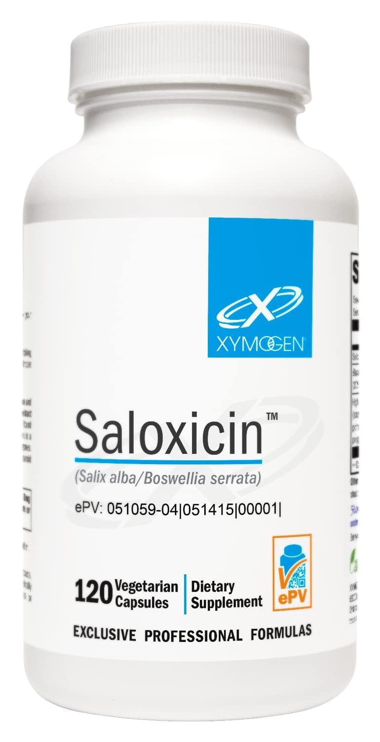 XYMOGEN Saloxicin - Antioxidant Support Supplement - Grape Seed Extract, Pomegranate Fruit & Cranberry Supplement - White Willow Bark & Boswellia Extract - 120 Capsules XYMOGENAu supplements